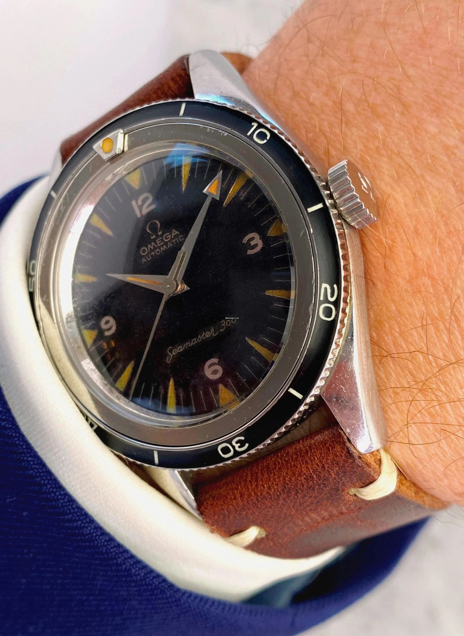  Omega Seamaster 300 SERVICED Seamaster 300 Vintage Automatic Automatik 14755 with EXTRACT 14755 