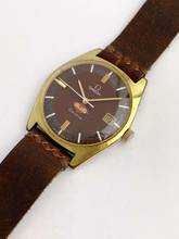 Thumbnail von Omega Genève Vintage 136.041 rare burgundy Inland Dial 136041