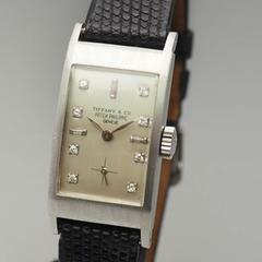 Thumbnail von Patek Philippe Rectangular 425 Platinum Diamonds </h1>