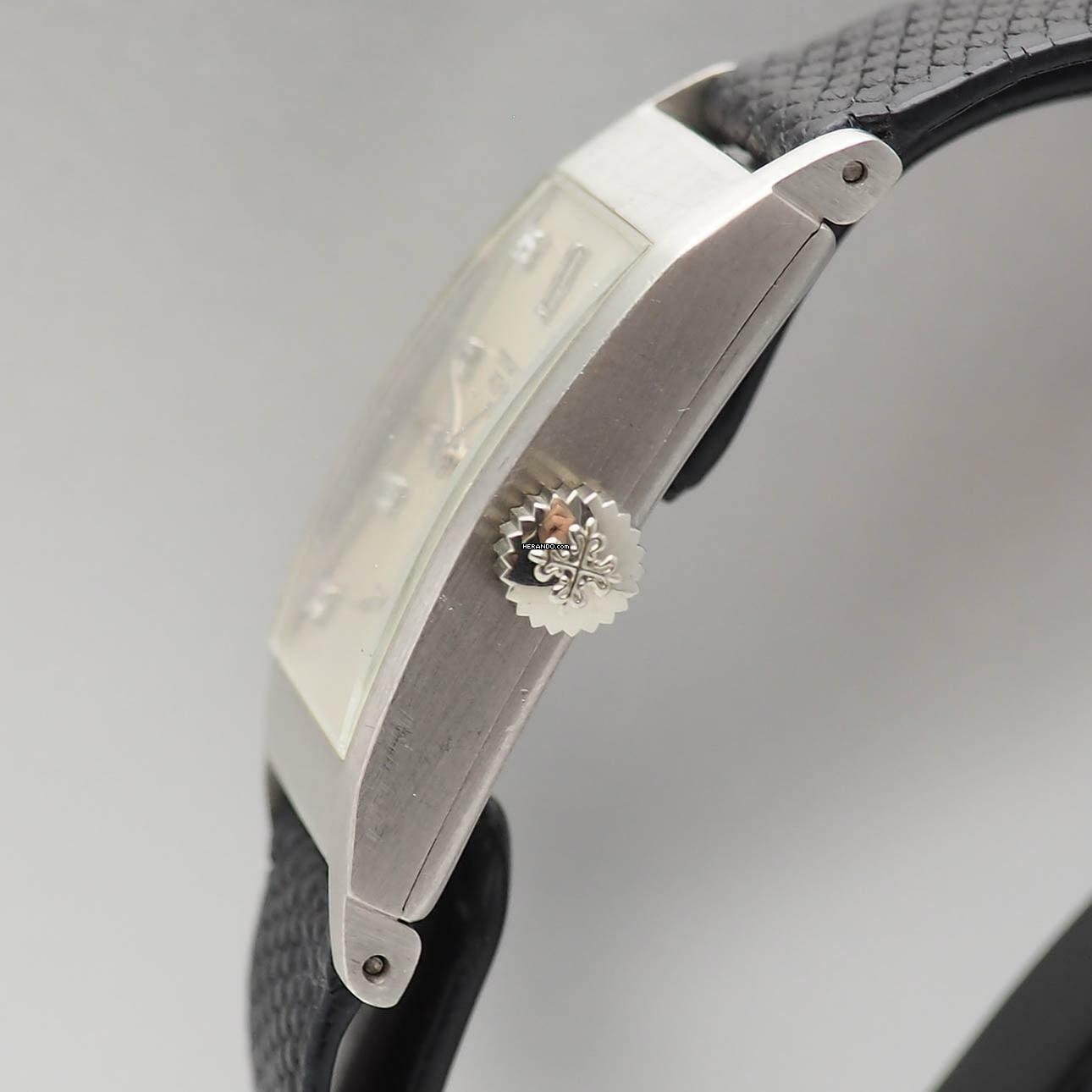 Thumbnail von Patek Philippe Rectangular 425 Platinum Diamonds </h1>