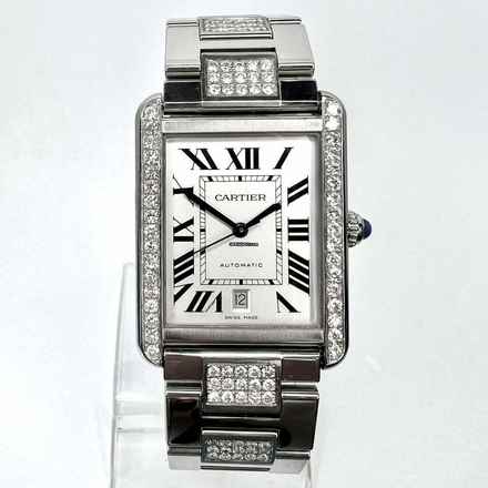  Cartier Tank Solo 3800 Automatic 31mm Steel 3.48TCW DIAMOND Watch </h1> 