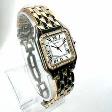 Thumbnail von Cartier Panthère Quartz Jumbo 29mm 3 Row Gold 0.55TCW DIAMOND Watch </h1>