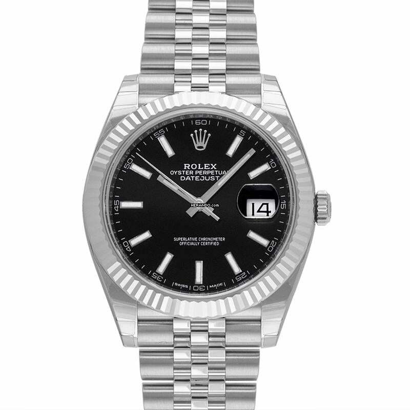  Rolex Datejust 41 126334 - Datejust 41 Black Steel/18k white gold Jubilee 41mm </h1> 