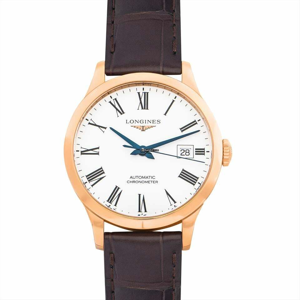 Longines L28208112 - Longines Heritage Automatic White Dial 18kt Rose Gold Unisex Watch </h1>