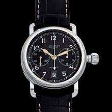 Thumbnail von Longines Avigation L27834530 - Longines Heritage Automatic Black Dial Stainless Steel Men's Watch </h1>