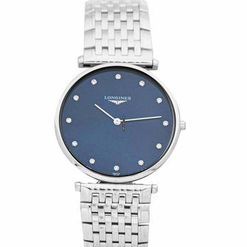  Longines La Grande Classique L47554976 - La Grande Classique Quartz Blue Dial Stainless Steel Unisex Watch </h1> 