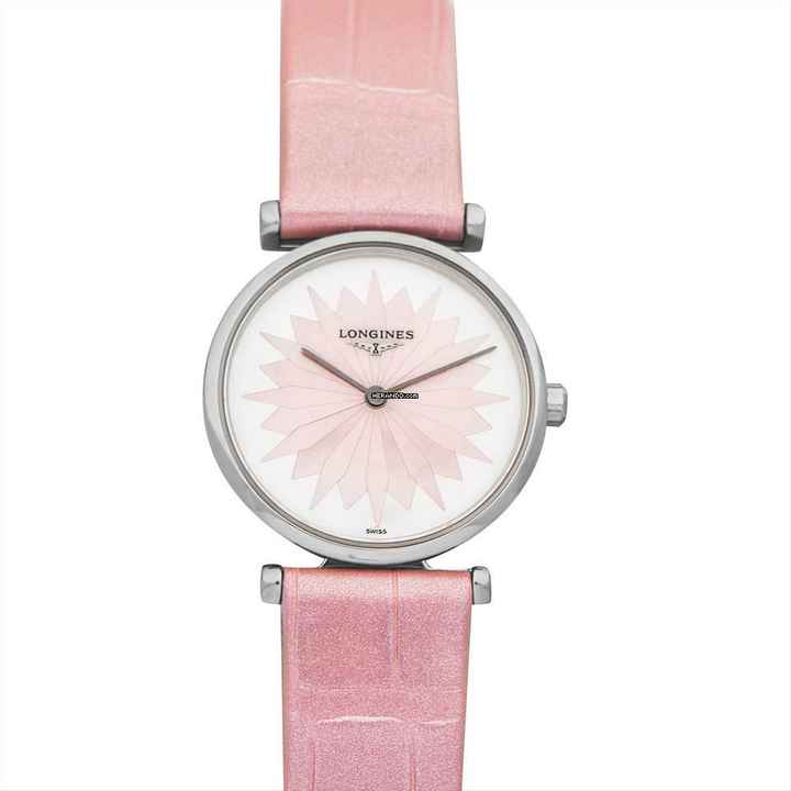  Longines La Grande Classique L42094042 - La Grande Quartz Pink Dial Stainless Steel Ladies Watch </h1> 