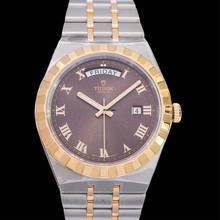 Thumbnail von Tudor Royal 28603-0007 - TUDOR Royal Chocolate Brown Dial Stainless Steel and Yellow Gold Watch </h1>