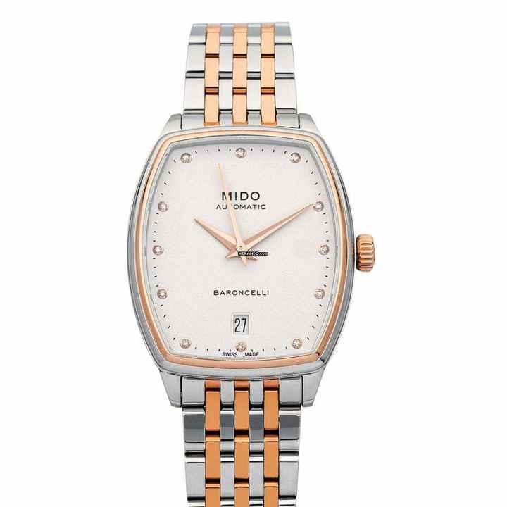  Mido Baroncelli III M041.307.22.016.00 - Baroncelli III Automatic White Dial Stainless Steel Ladies Watch </h1> 