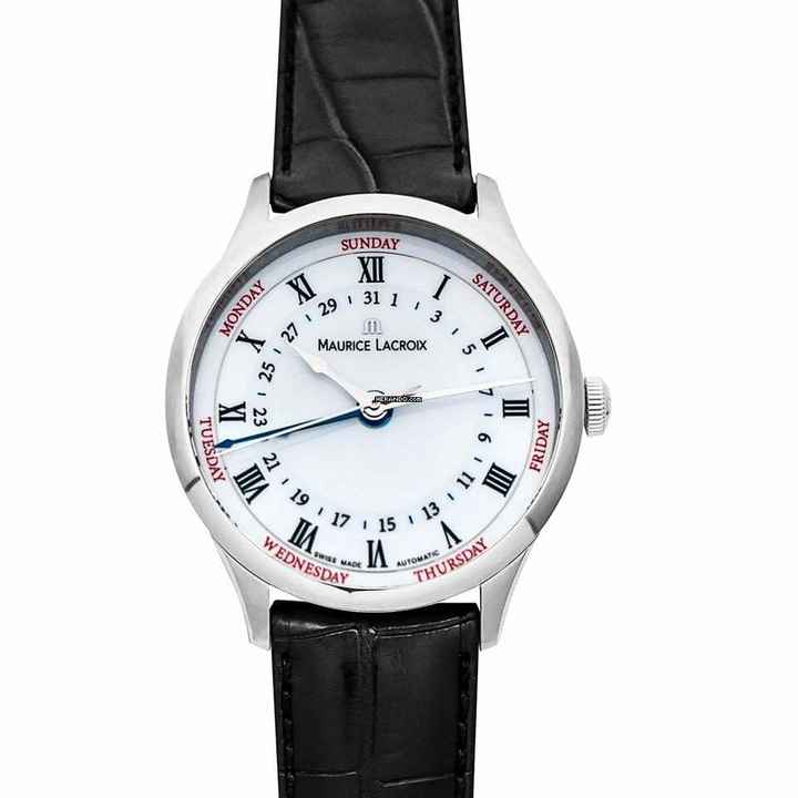  Maurice Lacroix Masterpiece Cinq Aiguilles MP6507-SS001-112 - Masterpiece Automatic White Dial Stainless Steel Men's Watch </h1> 