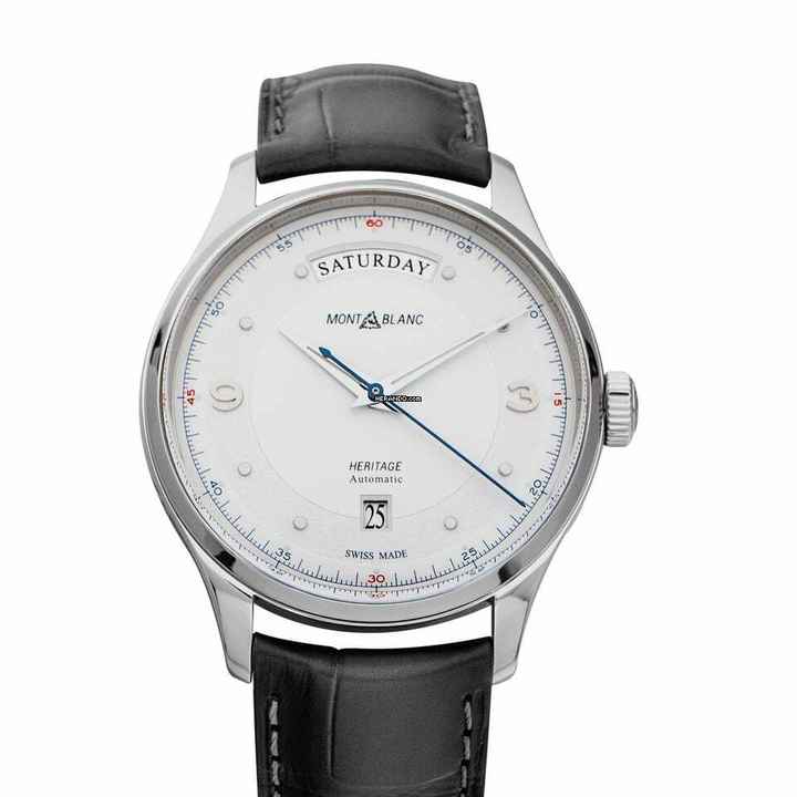  Montblanc 119947 - Montblanc Heritage Automatic Silver Dial Stainless Steel Unisex Watch </h1> 