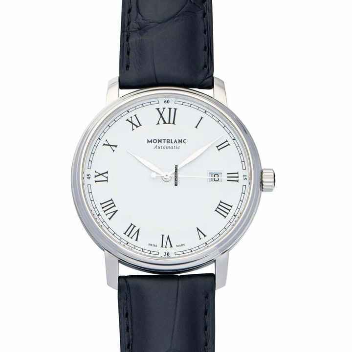  Montblanc Tradition 112609 - Tradition Automatic White Dial Stainless Steel Men's Watch </h1> 
