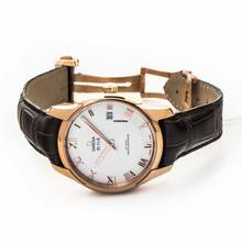 Thumbnail von Omega De Ville Hour Vision 433.53.41.21.02.001 - De Ville Automatic Silver Dial 18kt Rose Gold Men's Watch </h1>