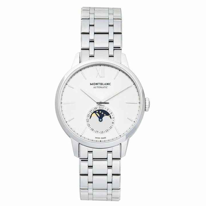  Montblanc Heritage Spirit 111184 - Meisterstuck Heritage Automatic Silver Dial Stainless Steel Men's Watch </h1> 
