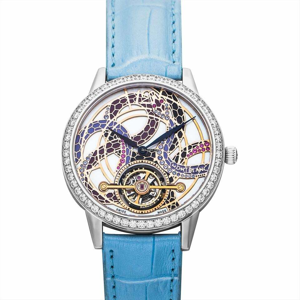  Montblanc Bohème 117198 - Bohème Automatic Multi-Color Dial 18kt White Gold Ladies Watch </h1> 