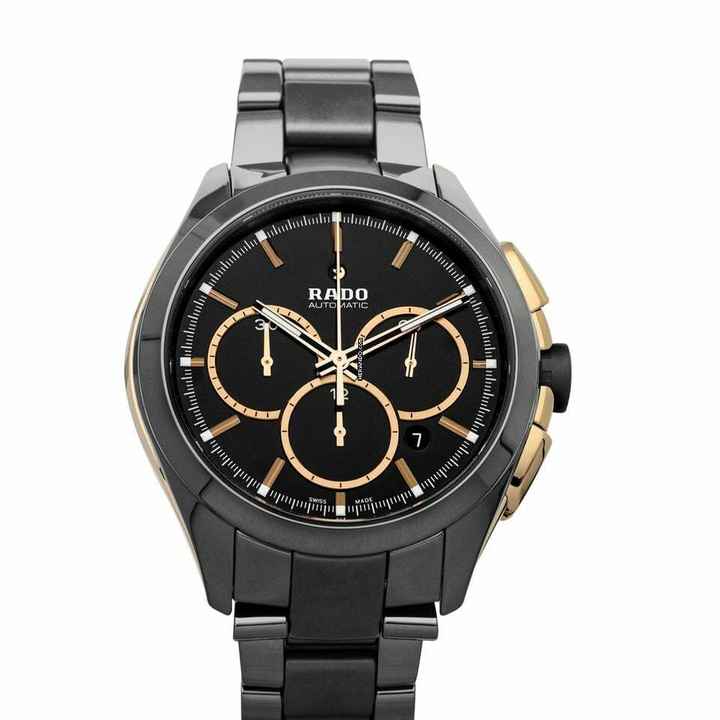  Rado HyperChrome Chronograph R32277152 - Hyperchrome Automatic Black Dial Ceramic Men's Watch </h1> 