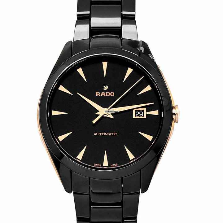  Rado HyperChrome R32252162 - Hyperchrome Automatic Black Dial Ceramic Men's Watch </h1> 