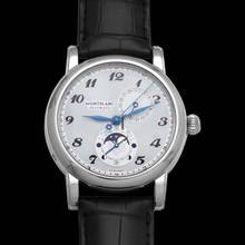 Thumbnail von Montblanc Star 110642 - Star Twin Moonphase Automatic Silver Dial Stainless Steel Men's Watch </h1>