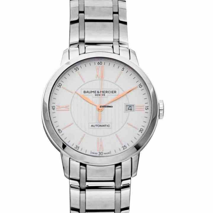  Baume & Mercier Classima M0A10374 - Classima Automatic White Dial Stainless Steel Men's Watch </h1> 