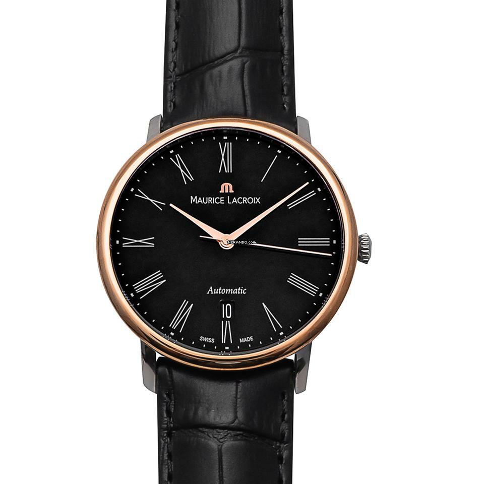  Maurice Lacroix Les Classiques Tradition LC6067-PS101-310 - Les Classiques Automatic Black Dial Stainless Steel Men's Watch </h1> 