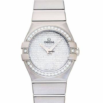  Omega Constellation Quartz 123.55.27.60.99.001 - Constellation Quartz White Dial 18kt White Gold Ladies Watch </h1> 