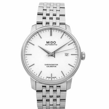  Mido Baroncelli III M027.408.11.011.00 - Baroncelli III Automatic White Dial Stainless Steel Men's Watch </h1> 