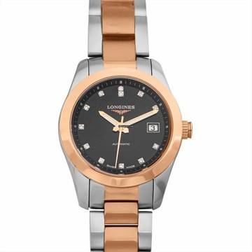  Longines Conquest Classic L22855587 - Conquest Automatic Black Dial Stainless Steel Ladies Watch </h1> 