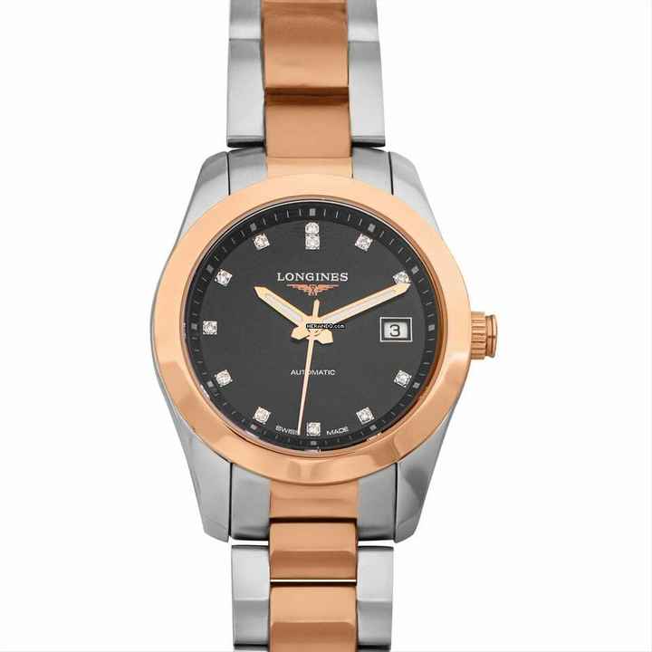  Longines Conquest Classic L22855587 - Conquest Automatic Black Dial Stainless Steel Ladies Watch </h1> 