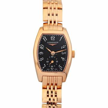  Longines Evidenza L21758536 - Longines evidenza Quartz Black Dial 18kt Rose Gold Ladies Watch </h1> 