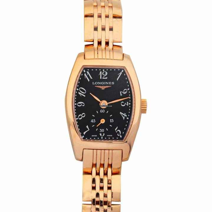  Longines Evidenza L21758536 - Longines evidenza Quartz Black Dial 18kt Rose Gold Ladies Watch </h1> 