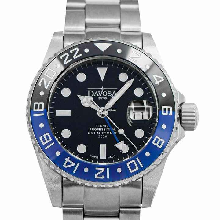  Davosa 16157145 - Automatic Black Dial Stainless Steel Men's Watch </h1> 