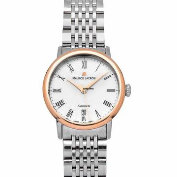  Maurice Lacroix Les Classiques Tradition LC6063-PS102-110 - Les Classiques Automatic Silver Dial 18kt Rose Gold Ladies Watch </h1> 