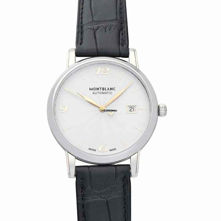  Montblanc 113823 - Star Automatic White Dial Stainless Steel Men's Watch </h1> 