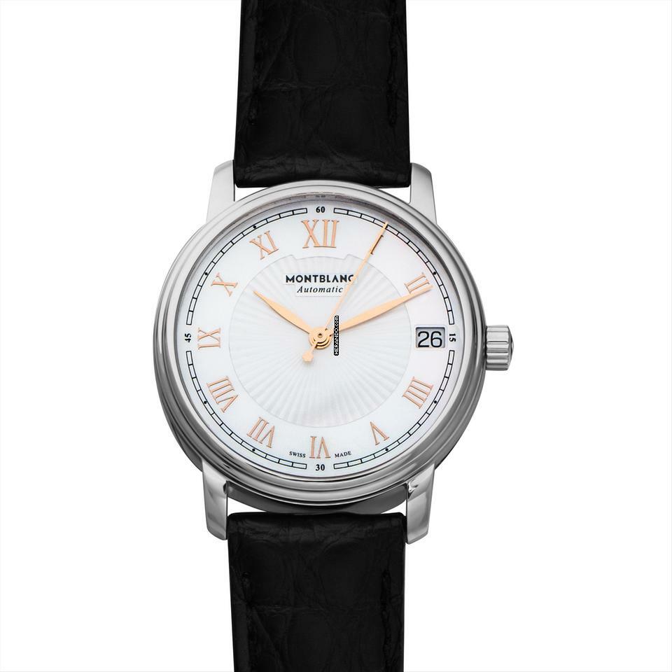  Montblanc Tradition 114366 - Tradition Automatic Mother of pearl Dial Stainless Steel Ladies Watch </h1> 