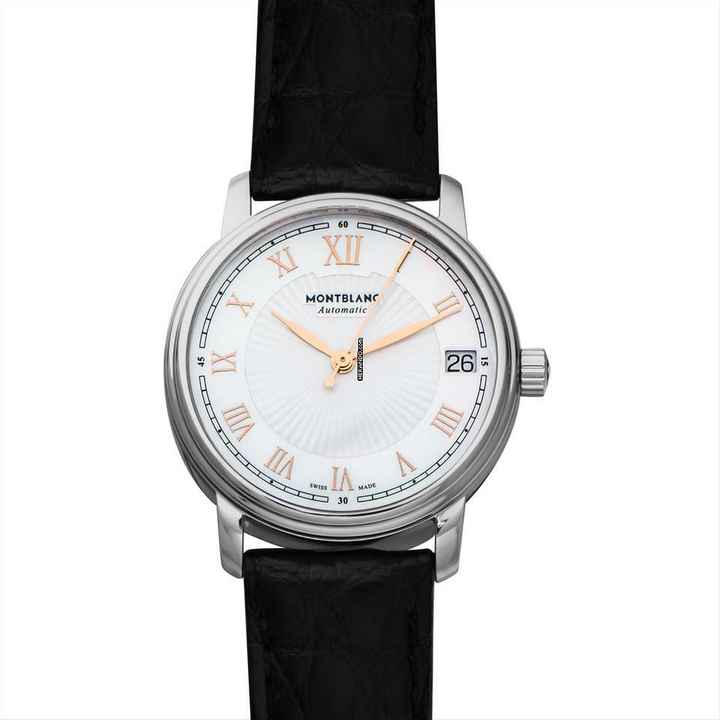  Montblanc Tradition 114366 - Tradition Automatic Mother of pearl Dial Stainless Steel Ladies Watch </h1> 