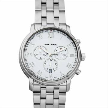  Montblanc Tradition 114340 - Tradition Quartz White Dial Stainless Steel Men's Watch </h1> 
