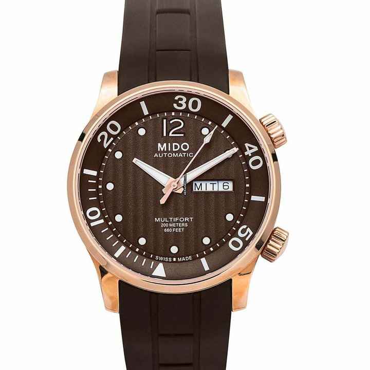  Mido Multifort M005.930.37.290.00 - Multifort Automatic Brown Dial Stainless Steel Men's Watch </h1> 