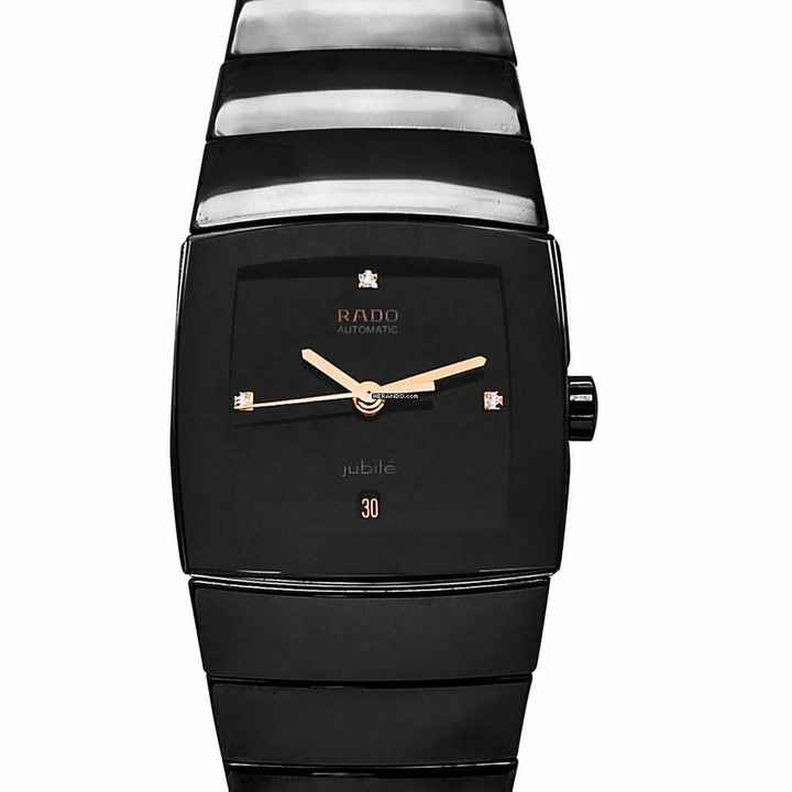  Rado Sintra R13856722 - Sintra Automatic Black Dial Ceramic Ladies Watch </h1> 