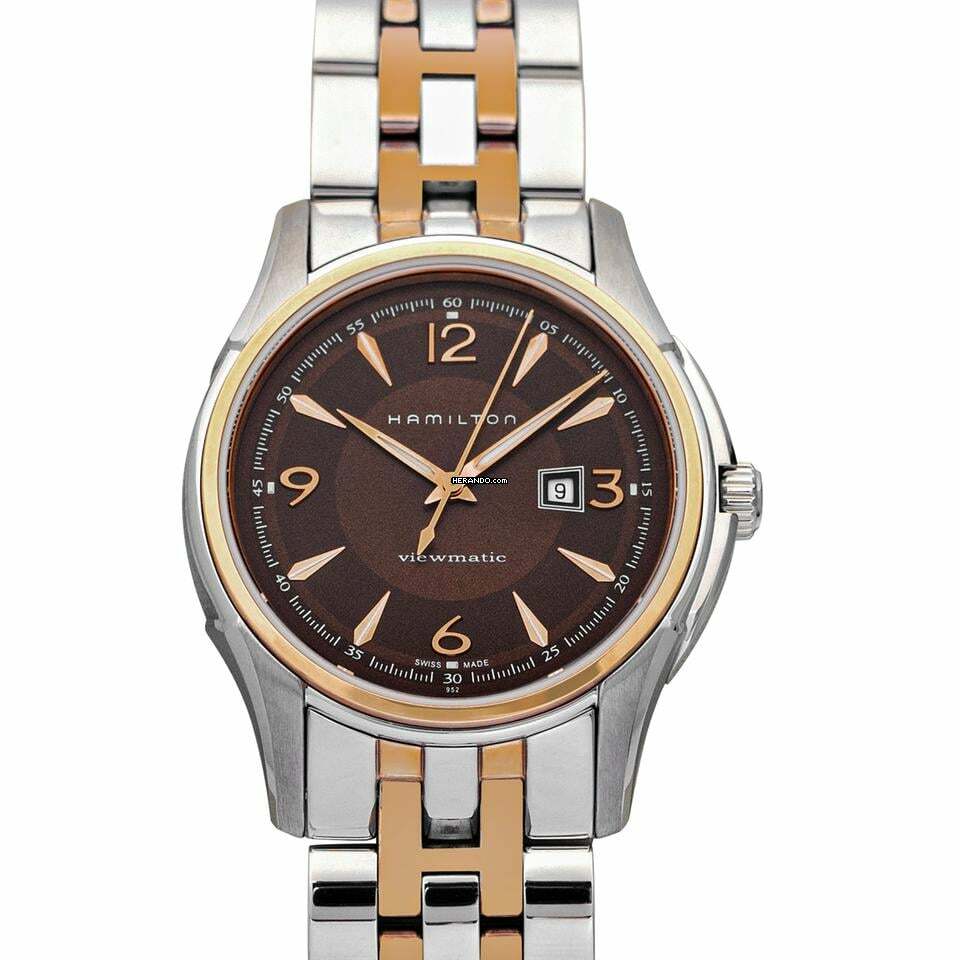 Hamilton Jazzmaster Viewmatic H32305195 - Jazzmaster Automatic Brown Dial Stainless Steel Ladies Watch </h1>