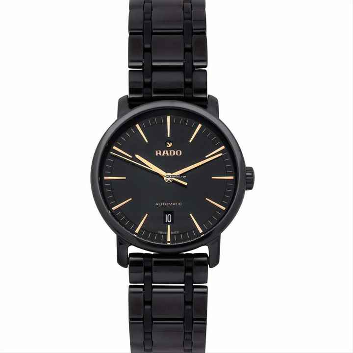  Rado DiaMaster R14073162 - Diamaster Automatic Black Dial Ceramic Men's Watch </h1> 