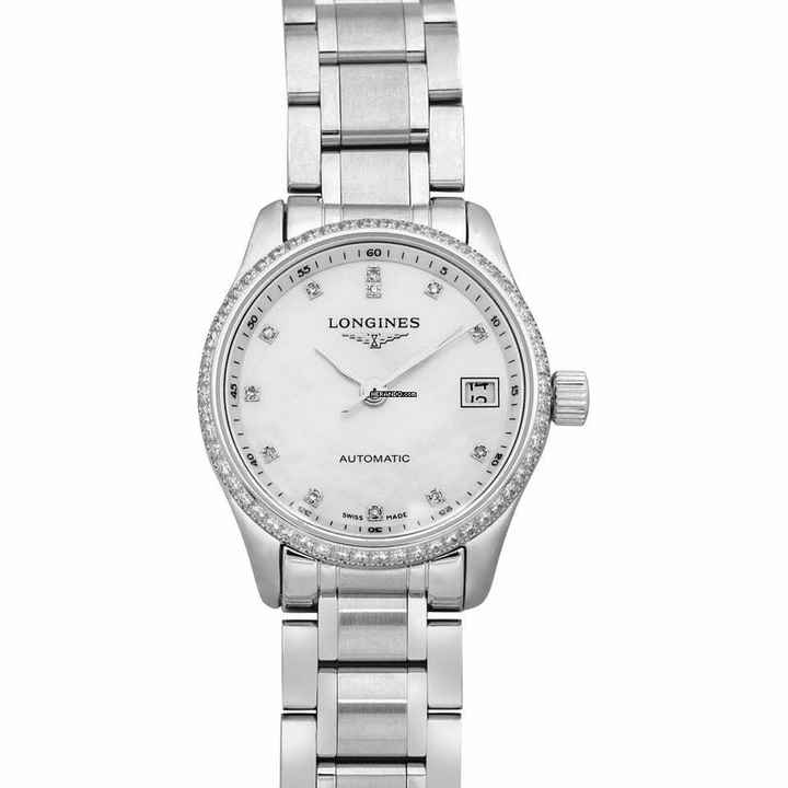  Longines Master Collection L21280876 - Master Collection Automatic Mother of pearl Dial Stainless Steel Ladies Watch </h1> 