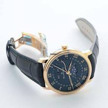 Thumbnail von Blancpain Villeret Quantième Complet 6654-3640-55B - Villeret Automatic Blue Dial 18kt Rose Gold Men's Watch </h1>