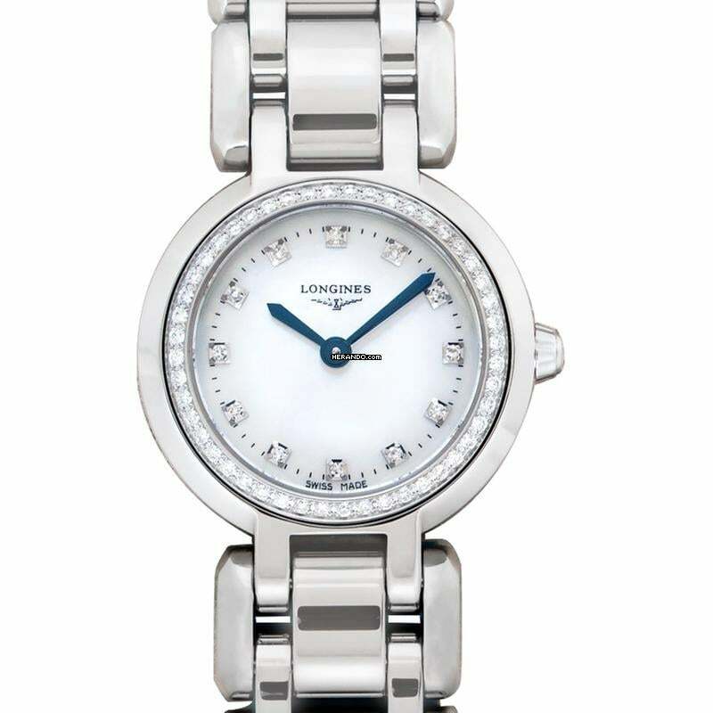  Longines PrimaLuna L81090876 - Longines PrimaLuna Quartz Mother of pearl Dial Stainless Steel Ladies Watch </h1> 