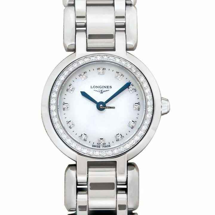  Longines PrimaLuna L81090876 - Longines PrimaLuna Quartz Mother of pearl Dial Stainless Steel Ladies Watch </h1> 