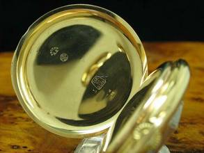 Thumbnail von Cyma 14kt 585 Gold Savonette Sprungdeckel Taschenuhr / Kaliber 970 </h1>