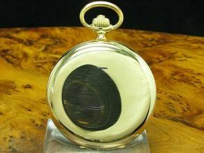 Thumbnail von Cyma 14kt 585 Gold Savonette Sprungdeckel Taschenuhr / Kaliber 970 </h1>