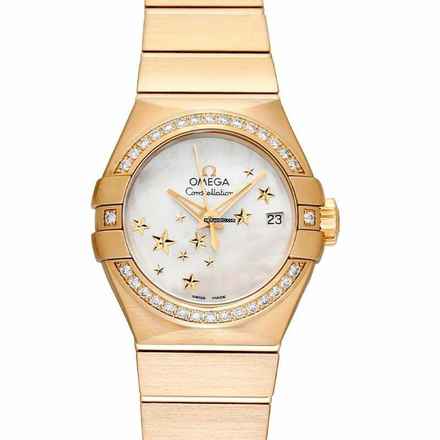  Omega Constellation Ladies 123.55.27.20.05.001 - Constellation Automatic Mother of pearl Dial 18kt Yellow Gold Ladies </h1> 
