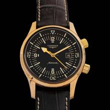 Thumbnail von Longines Legend Diver L36748500 - Longines Heritage Automatic Black Dial 18kt Rose Gold Men's Watch </h1>