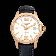 Thumbnail von Longines Conquest L36768763 - Sport Conquest Automatic White Dial 18kt Rose Gold Men's Watch </h1>