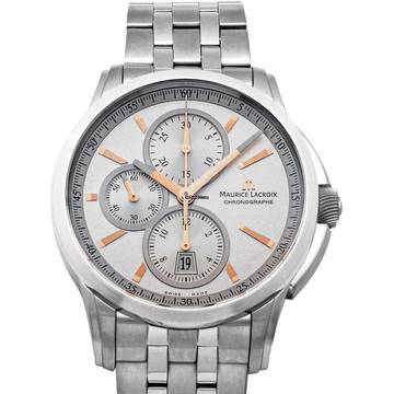  Maurice Lacroix Pontos Chronographe PT6188-SS002-131 - Pontos Automatic Silver-tone Dial Stainless Steel Men's Watch </h1> 